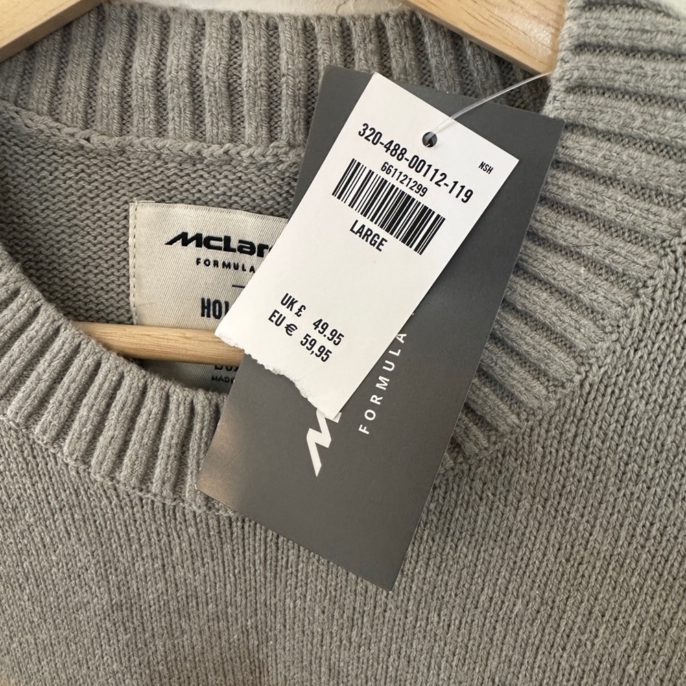 McLaren Gray and Orange Crewneck Sweater - Picture 5 of 7
